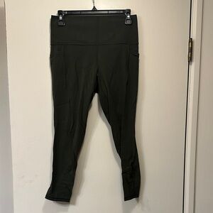 Olive Green High-Waist Leggings